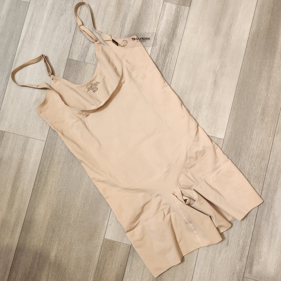 Shaperx bodysuit women's 2XL nude shapewear tummy control full body seamless new - Picture 2 of 15